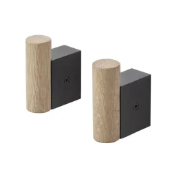 2 Ganchos Attach, roble-black*Muuto Online