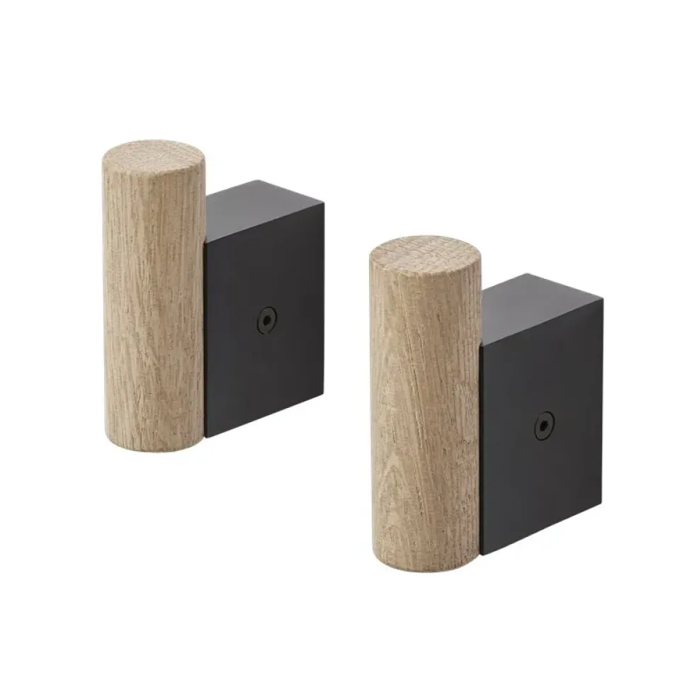 2 Ganchos Attach, roble-black*Muuto Online