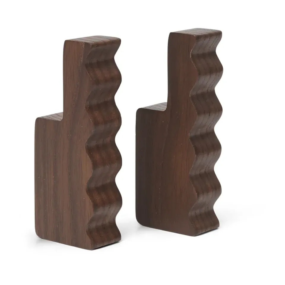 2 Ganchos Unda, oscuro*Ferm Living Hot
