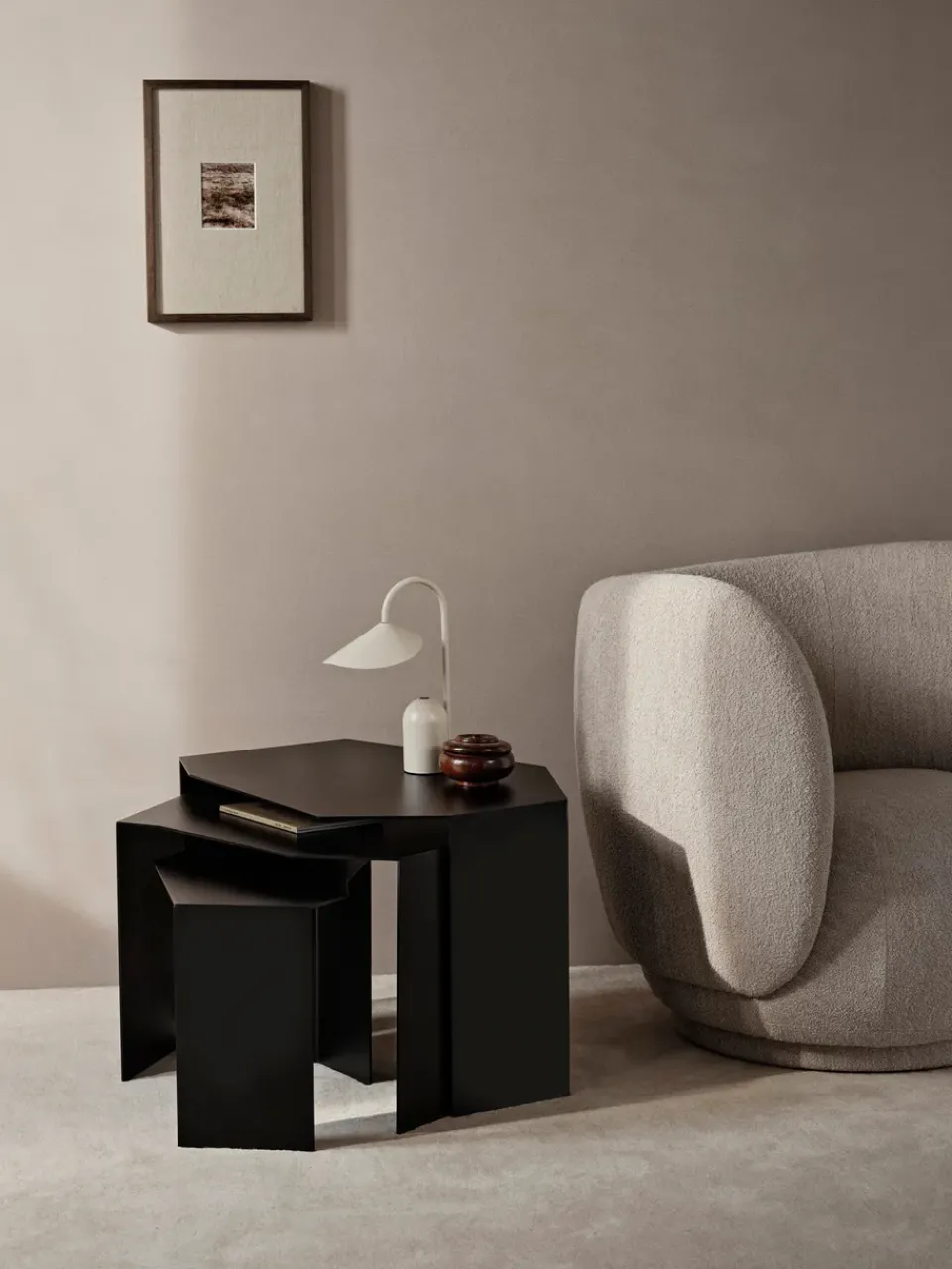 3 Mesas Shard cluster, Black*Ferm Living Discount