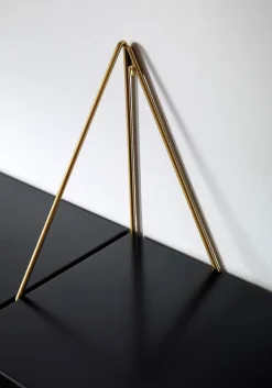 2 Soportes para balda Pythagoras, latón*Maze Online