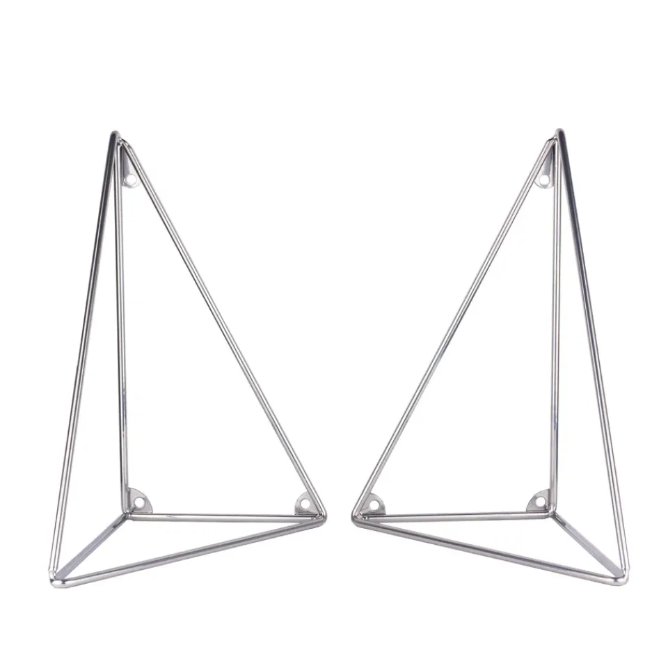 2 Soportes para balda Pythagoras, cromo*Maze