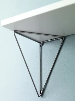 2 Soportes para balda Pythagoras, cromo*Maze