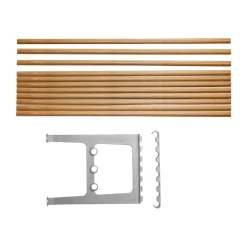 Accesorio banco Nostalgi 100 cm, Roble-aluminio*Essem Design