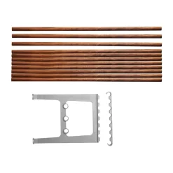Accesorio banco Nostalgi 100 cm, Nogal-aluminio*Essem Design New