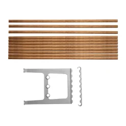 Accesorio banco Nostalgi 100 cm, Bambú-aluminio*Essem Design Outlet