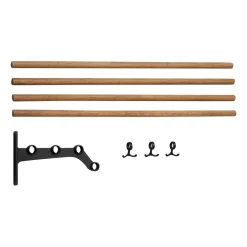 Accesorio estante perchero Nostalgi 291 100 cm, Bambú-negro*Essem Design