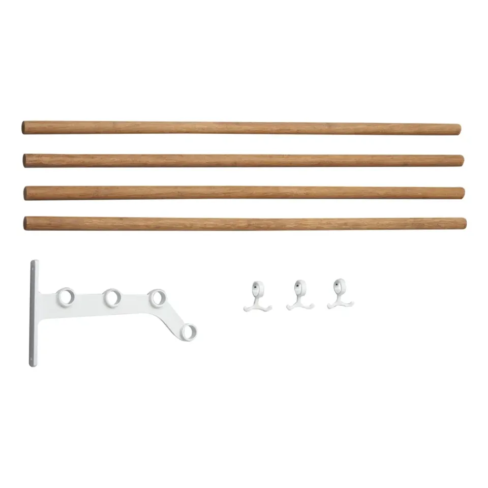 Accesorio estante perchero Nostalgi 291 100 cm, Bambú-blanco*Essem Design Clearance