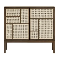 Aparador Air, Roble oscuro, 120x110 cm, con patas*Design House Stockholm Discount
