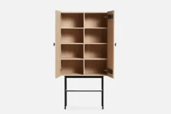 Aparador Array 80 cm, Roble pigmentado blanco*Woud Best