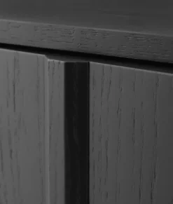Aparador bajo Rib, Soft Black*Normann Copenhagen Hot