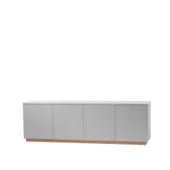 Aparador Beam, claro, base de roble aceitado blanco*A2