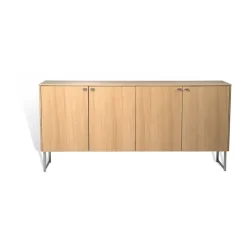 Aparador Deus 75 cm, Roble mate con acabado blanquecino*Mavis Discount