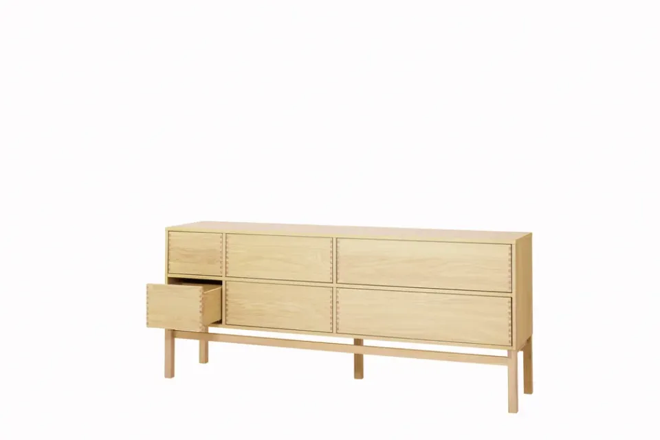 Aparador Hylte 6 cajones 172x73 cm, Roble*1898 Outlet