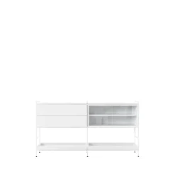 Aparador Molto Medium, , 2 secciones con vitrina*Zweed Online