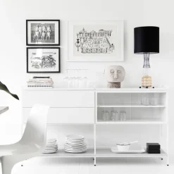 Aparador Molto Medium, , 2 secciones con vitrina*Zweed Online
