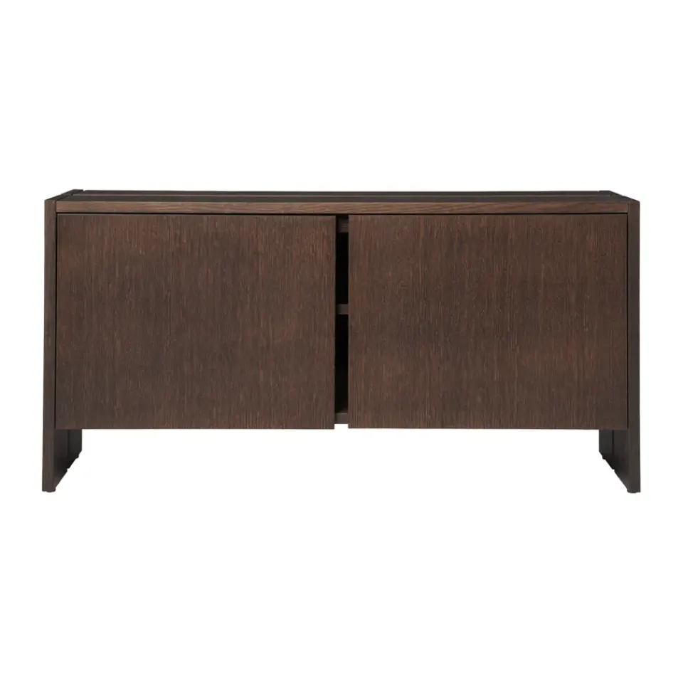 Aparador Parcel , Dark stained oak, 100×30×50 cm*Ferm Living