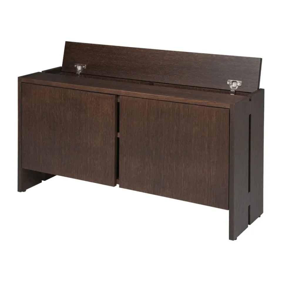 Aparador Parcel , Dark stained oak, 100×30×50 cm*Ferm Living