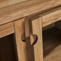 Aparador Prio bajo, Abedul aceitado blanco, puerta de madera*Stolab Sale