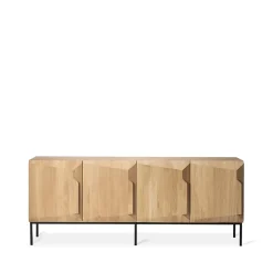 Aparador Stairs 4 puertas, Roble 200x80x46 cm*Ethnicraft Best