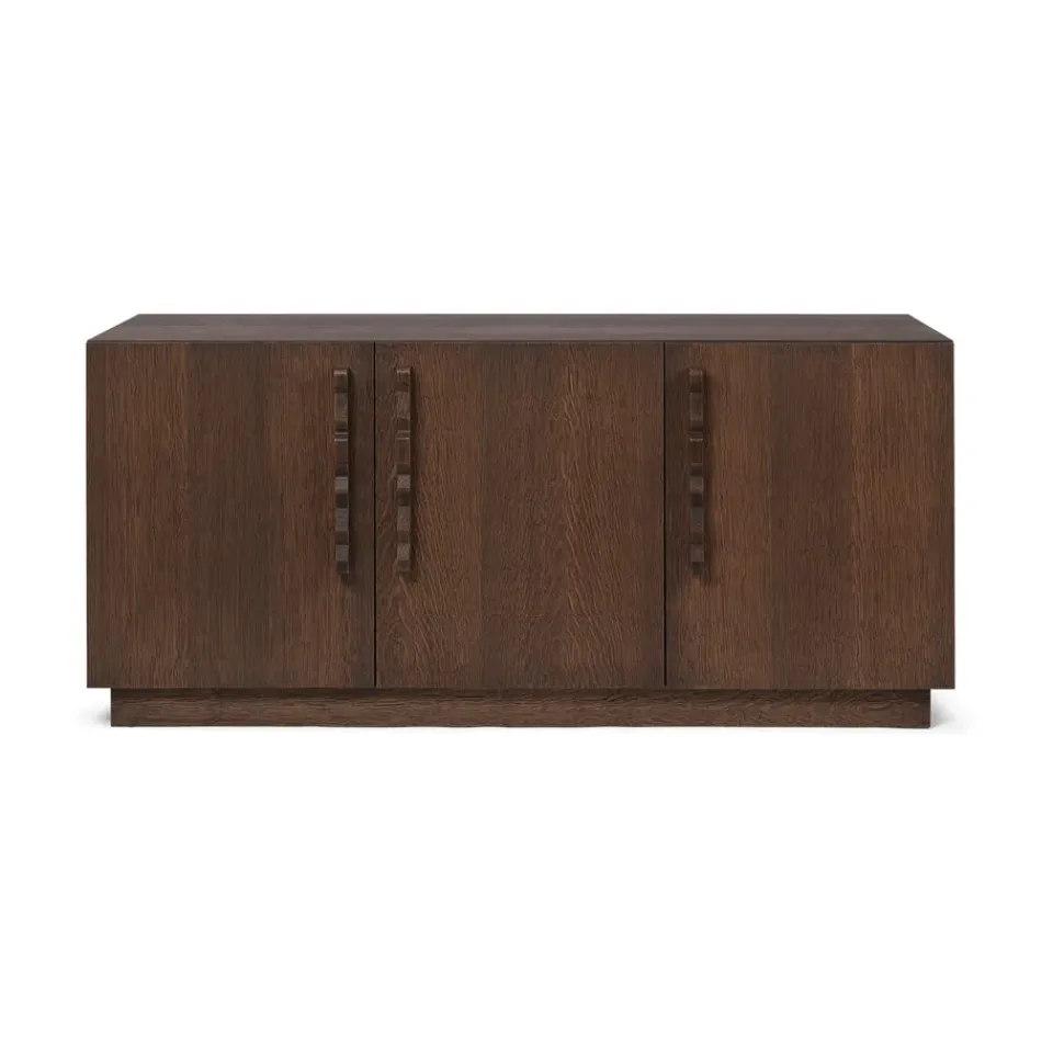 Aparador Unda 146x68x50 cm, Roble manchado oscuro*Ferm Living Discount