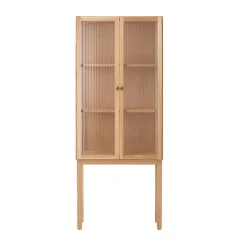 Armario con puertas de vidrio Curiosity glasdörr 168 cm, Oak*Audo Copenhagen Online