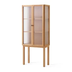 Armario con puertas de vidrio Curiosity glasdörr 168 cm, Oak*Audo Copenhagen Online