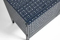 Armario Perforated Cabinet small, Steel blue*HAY Clearance