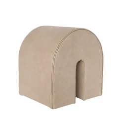 Asiento puf Curved, Cuero claro*Kristina Dam Studio Best
