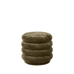 Asiento puf Puff Round, Tela faded velvet 3 forest*Ferm Living Best