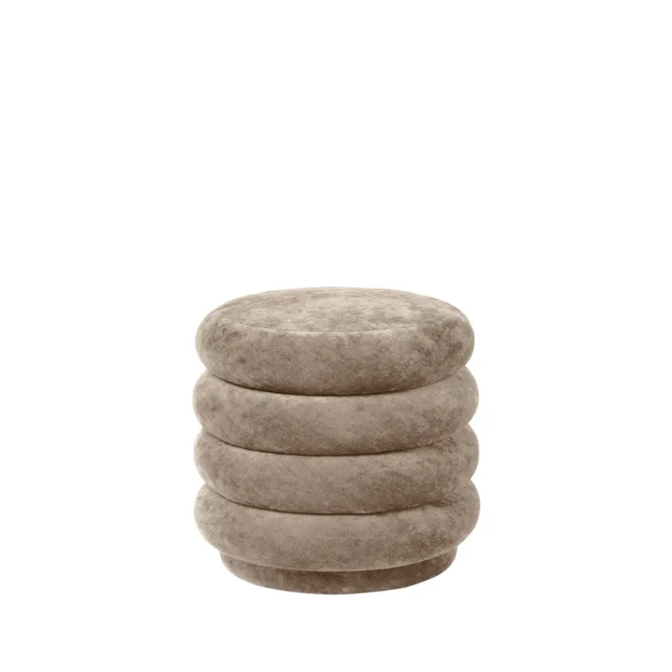 Asiento puf Puff Round, Tela faded velvet 26*Ferm Living
