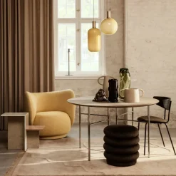 Asiento puf Puff Round, Tela faded velvet 26*Ferm Living