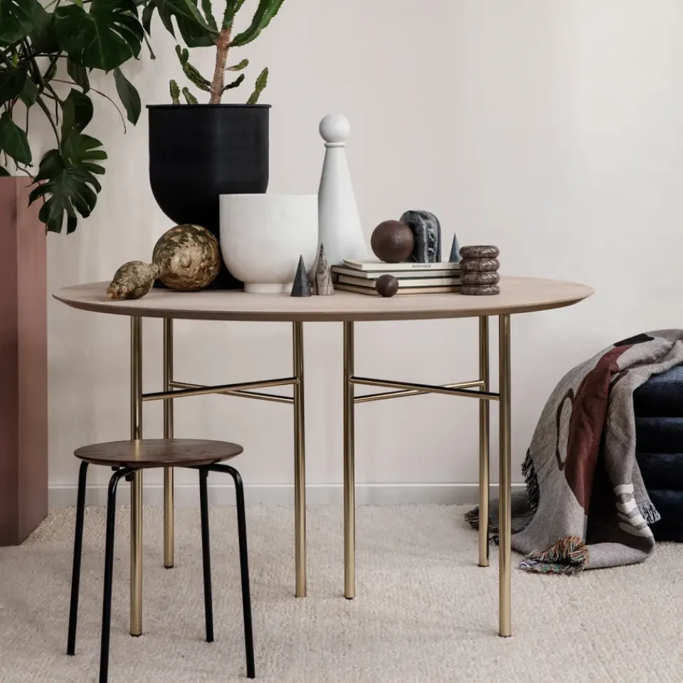 Asiento puf Puff Round, Tela faded velvet 26*Ferm Living
