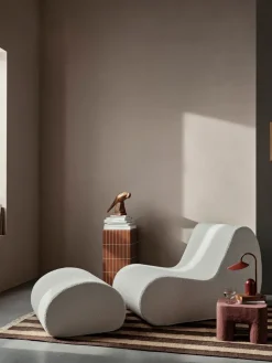 Asiento puf Rouli pouf pure bouclé, Off-white*Ferm Living Online