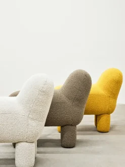 Asiento puff Lulu 36x65 cm, Yellow*Design House Stockholm Clearance