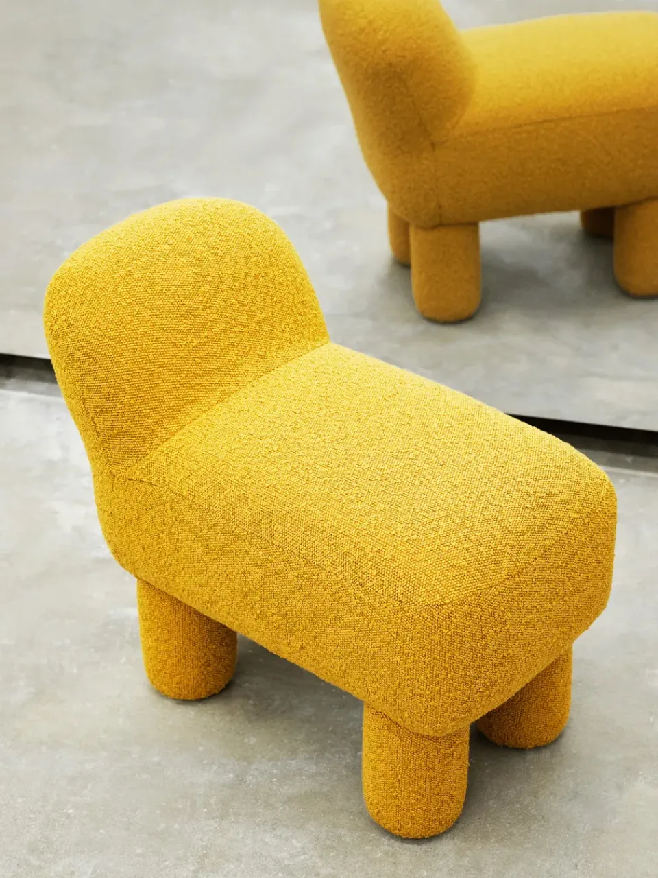 Asiento puff Lulu 36x65 cm, Yellow*Design House Stockholm Clearance
