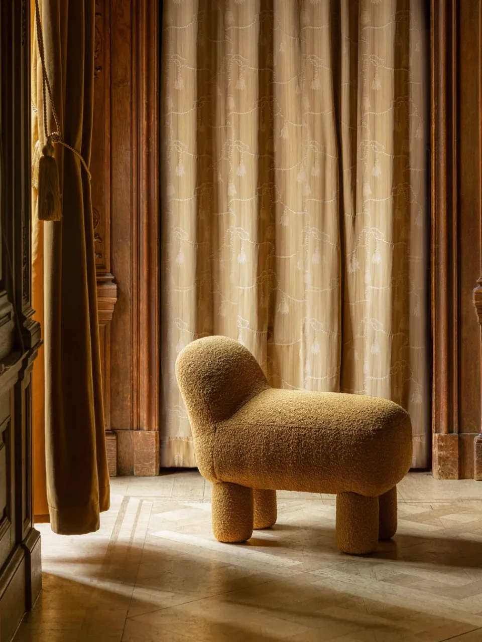 Asiento puff Lulu 36x65 cm, Yellow*Design House Stockholm Clearance
