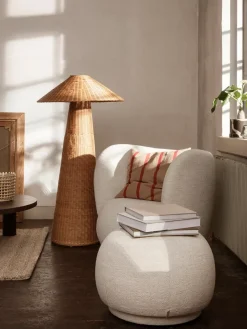 Asiento puff Rico pouf, Bouclé offwhite*Ferm Living Discount