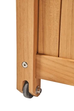 Baúl con ruedas Bjärknäs S 130x50x60 cm, Teak*1898 Online