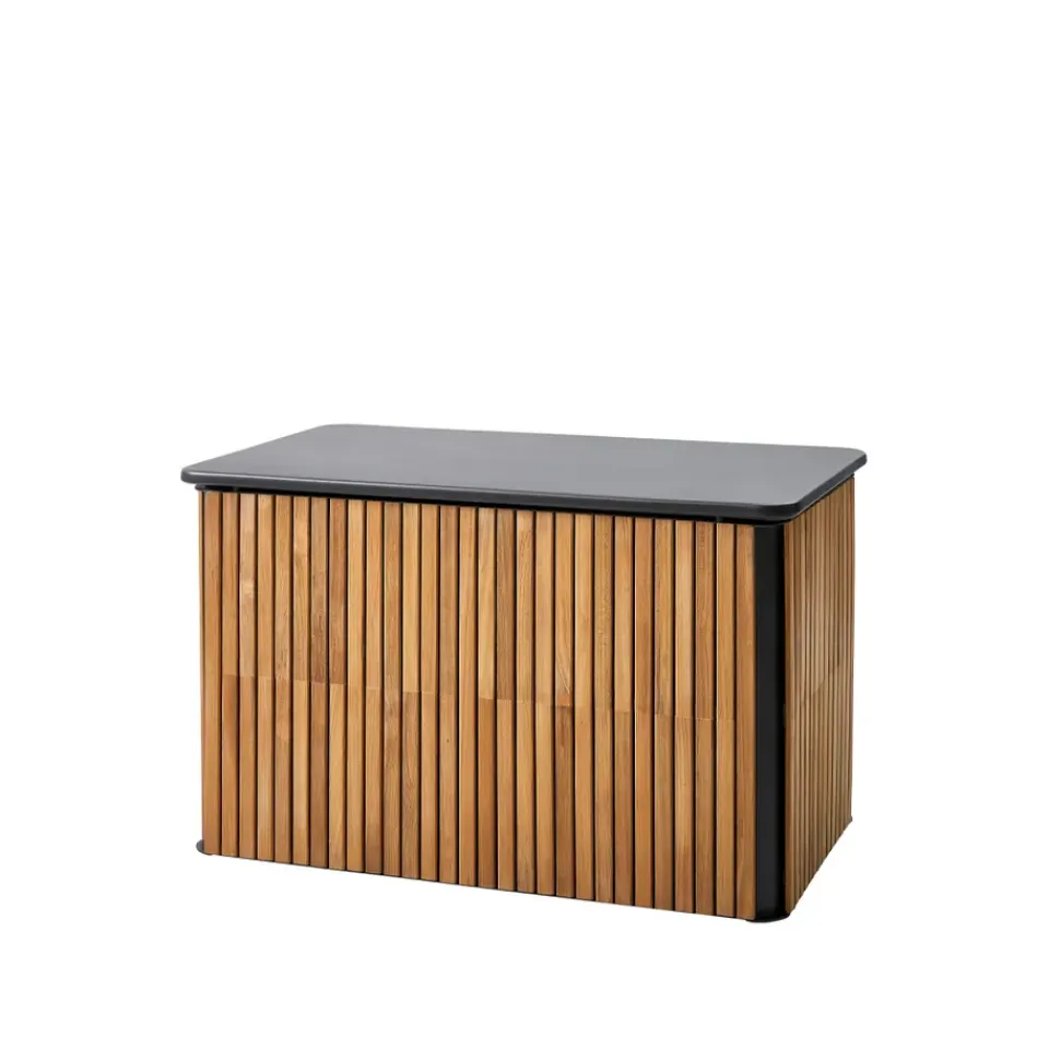 Baúl exterior Combine, Teak, lava grey, pequeño*Cane-line Clearance