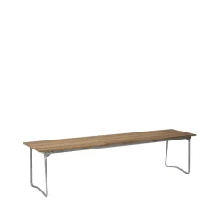 Banco 9, Roble aceitado-170 cm-galvanizado en caliente*Grythyttan Stålmöbler Outlet