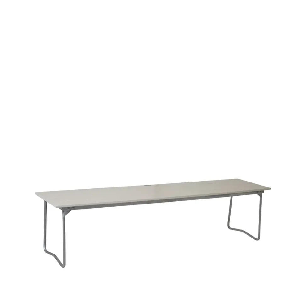 Banco 9, Roble lacado-170 cm-estructura galvanizada en caliente*Grythyttan Stålmöbler Best