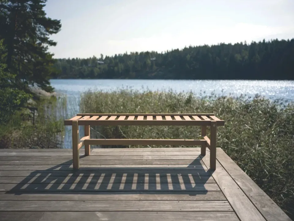 Banco 45, Teak, 135 cm*Fri Form Discount