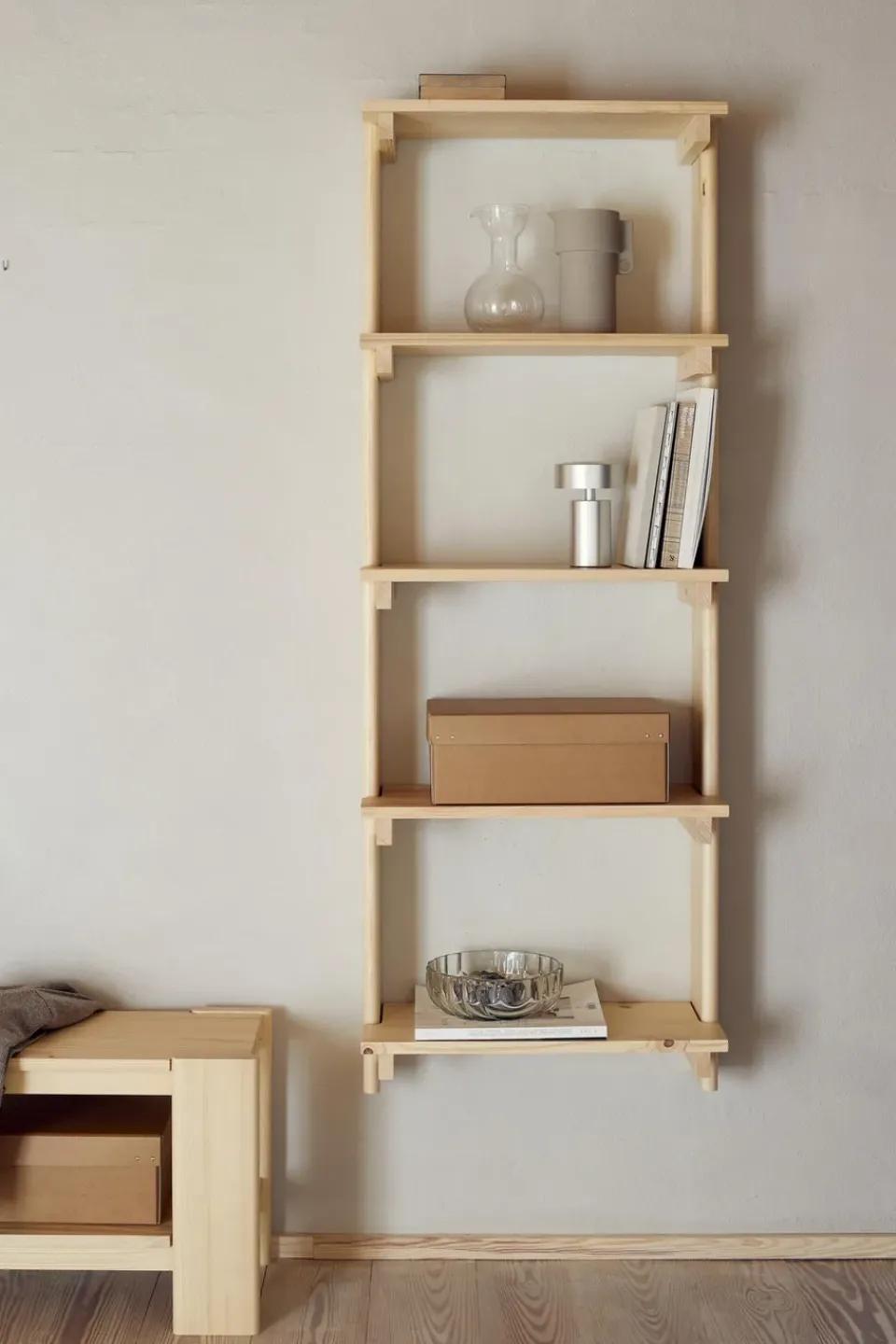 Banco Beam 112 cm, Pino*Form & Refine New