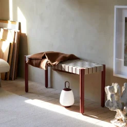 Banco Betty TK4, Oak, asiento de banda de lino trenzada*&Tradition Sale