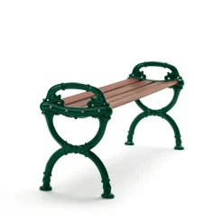 Banco Byarum, Caoba, soporte verde*Byarums bruk Outlet