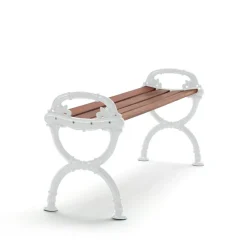 Banco Byarum, Caoba, soporte blanco*Byarums bruk