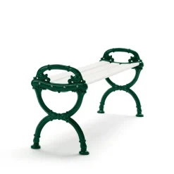 Banco Byarum, Pino lacado , soporte verde*Byarums bruk New