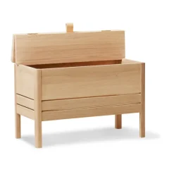 Banco con almacenamiento A Line 68 cm, Roble aceitado blanco*Form & Refine New