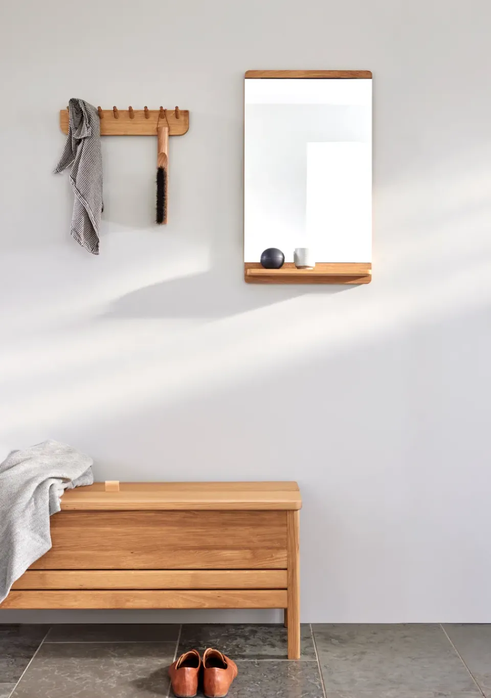 Banco con almacenamiento A Line 111 cm, Roble*Form & Refine Discount